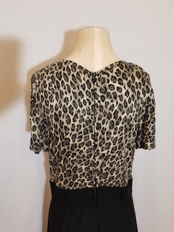 ANIMAL PRINT DRESS // Vintage 90's Cheetah Leopar… - image 8