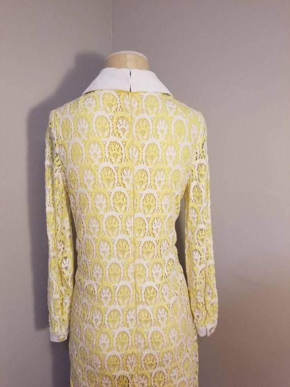 NOT FOR SALE // Lace Overlay Dress Vintage 60's Y… - image 10