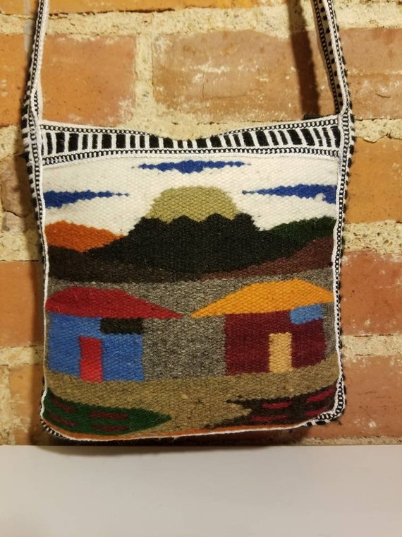 NOT FOR SALE // Wool Woven Purse Hand Woven Zig Z… - image 6