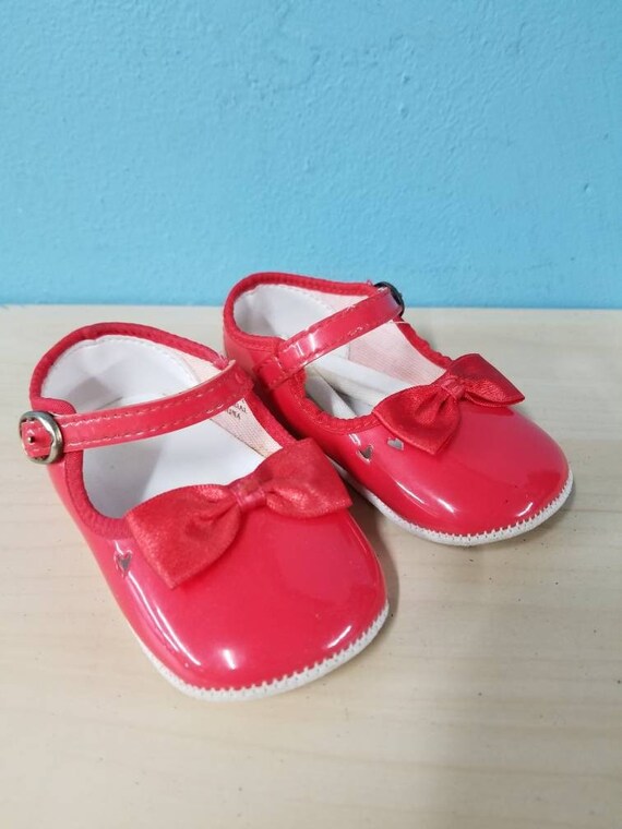 THE RED SHOES // 80's Mary Jane's Baby Doll Girl Etsy