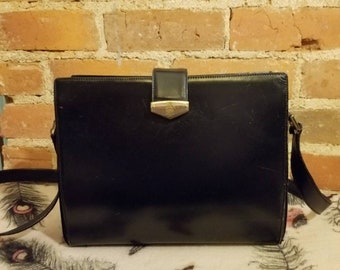 NOT FOR SALE // Mark Cross Purse Vintage New York Genuine Leather Gold Hardware Classic Timeless Preppy Yuppie 80's Goth Witch Cover Funeral