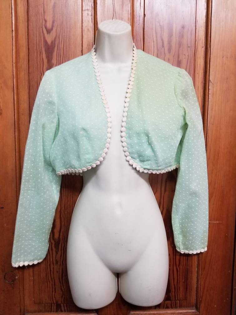Mint green bolero jacket sale