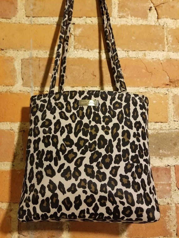 Black Leopard Print Handbag