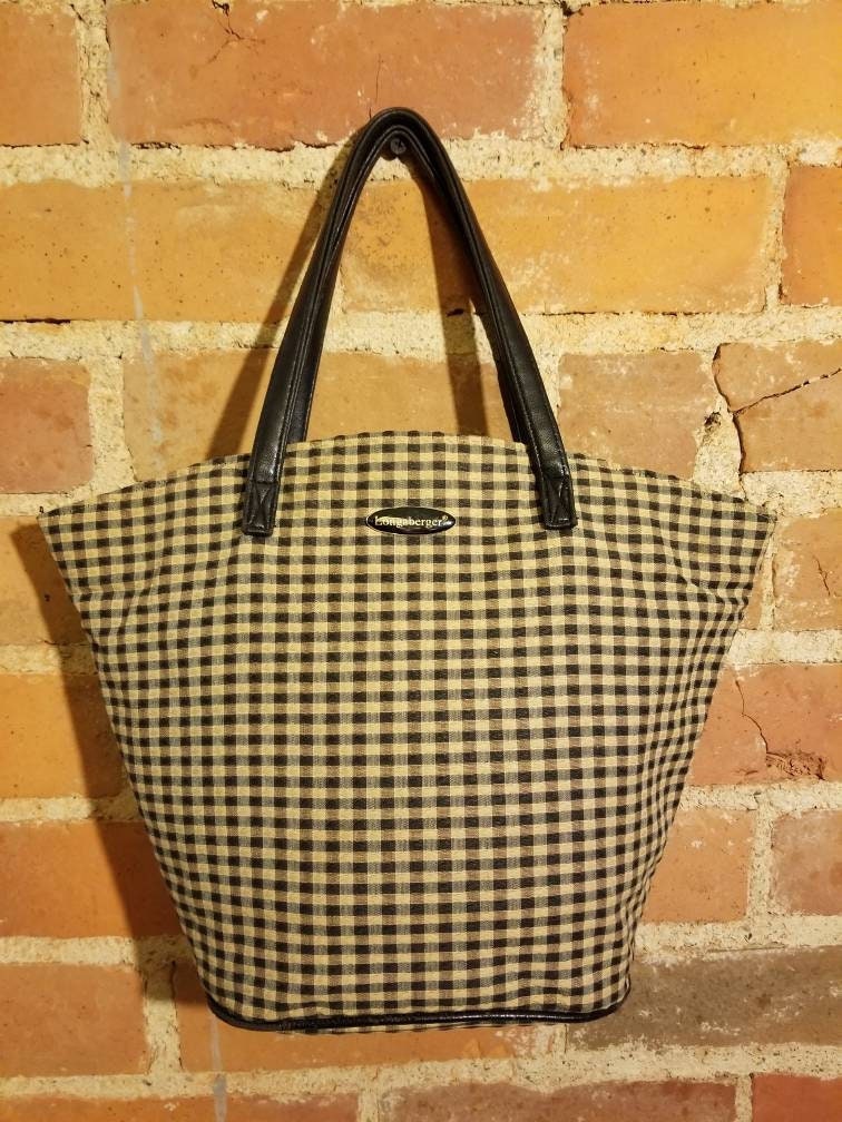 Longaberger plaid purse sale