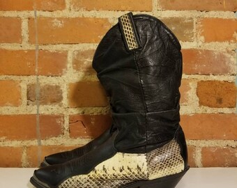 Dingo top snakeskin boots