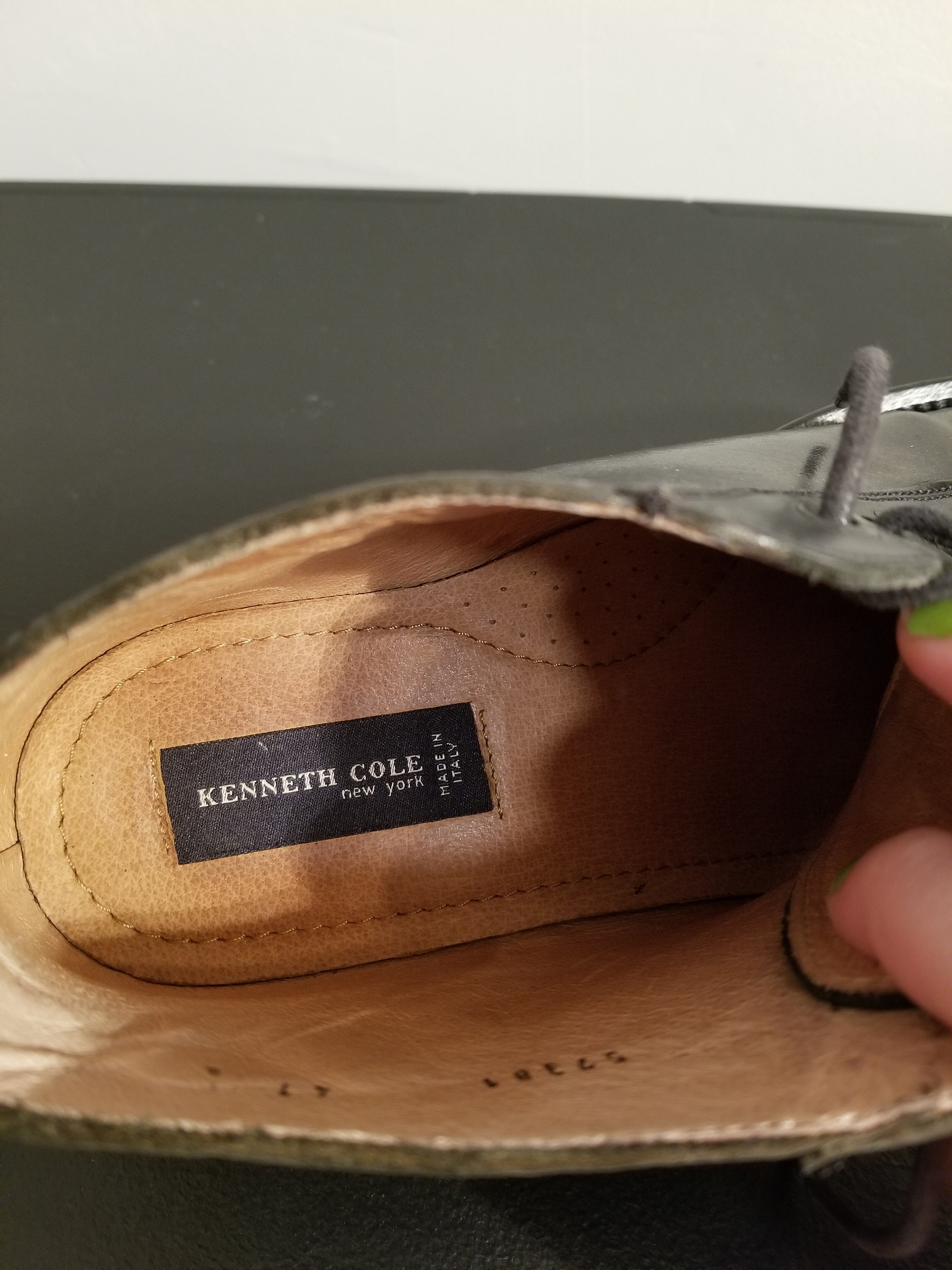 90s KENNETH COLE NYC レザー　サービスシューズ KENNETH COLE SHOES // Men's Vintage 90's Black Leather Lace