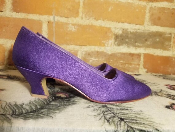 ROYAL PURPLE HEELS // 80's Color Image Deep Purple Pumps - Etsy Canada