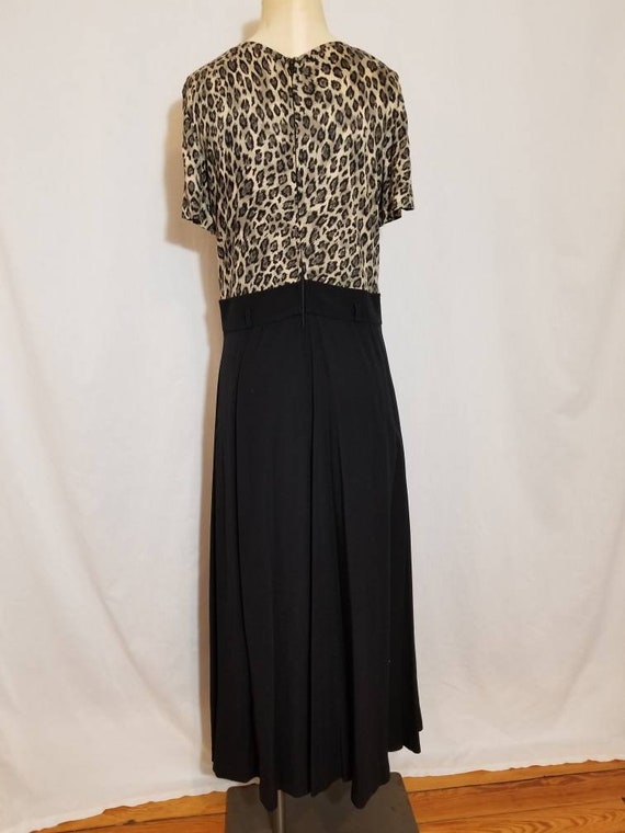 ANIMAL PRINT DRESS // Vintage 90's Cheetah Leopar… - image 7