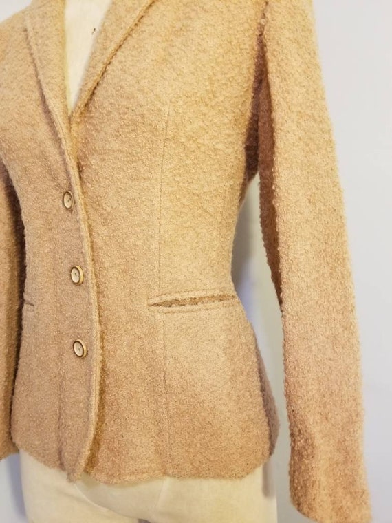 EVAN PICONE BLAZER // 70's Brown Knit Teddy Bear … - image 6