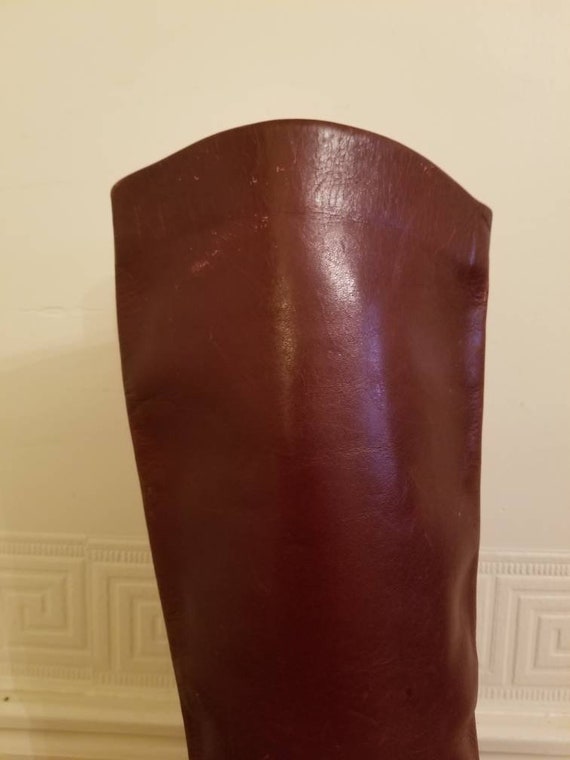 ETIENNE AIGNER BOOTS / 70's Vintage Brown Leather… - image 9