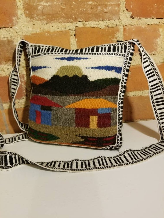 NOT FOR SALE // Wool Woven Purse Hand Woven Zig Z… - image 2