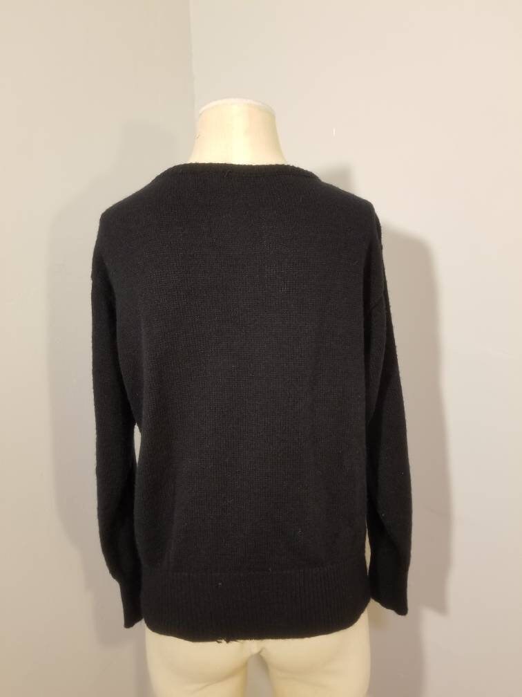 METALLIC GEOMETRIC SWEATER // Vintage 70's Mademoiselle Knitwear Lurex ...