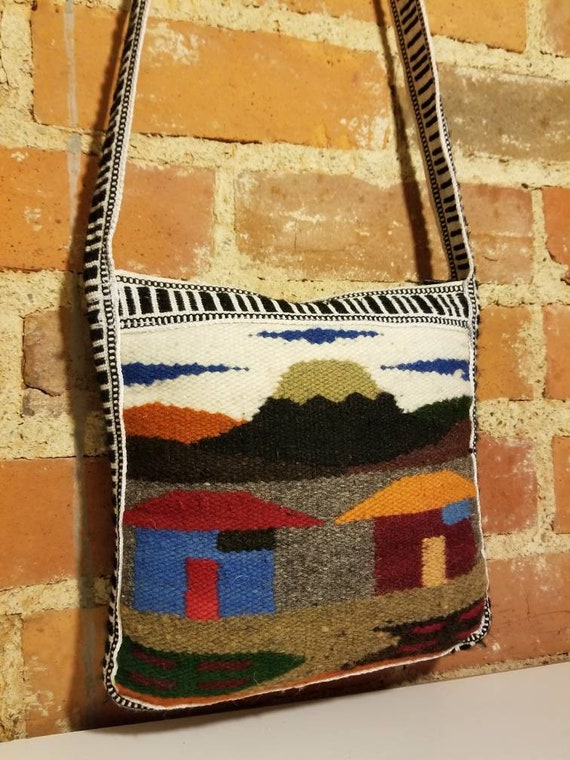 NOT FOR SALE // Wool Woven Purse Hand Woven Zig Z… - image 7