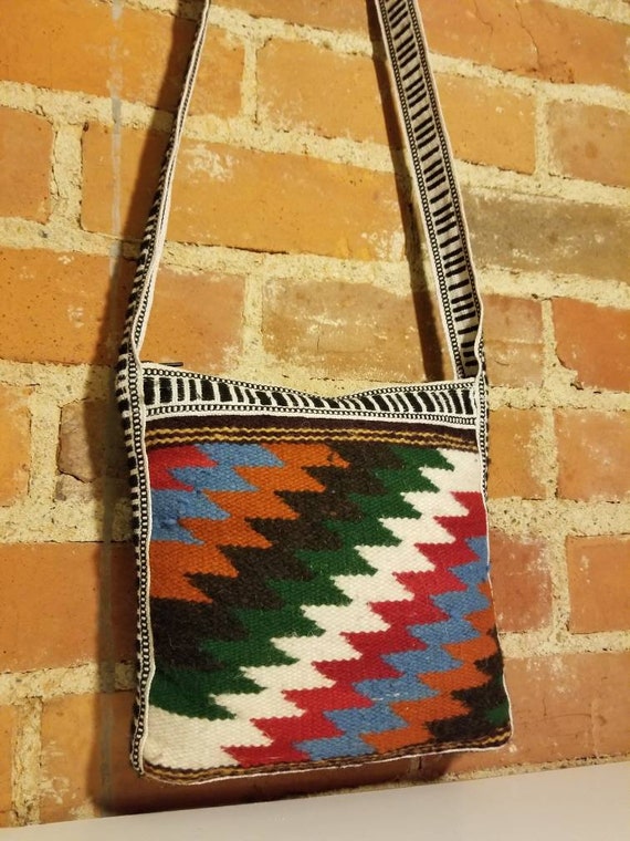 NOT FOR SALE // Wool Woven Purse Hand Woven Zig Z… - image 3