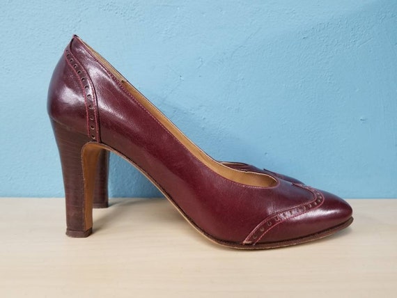 oxblood pumps