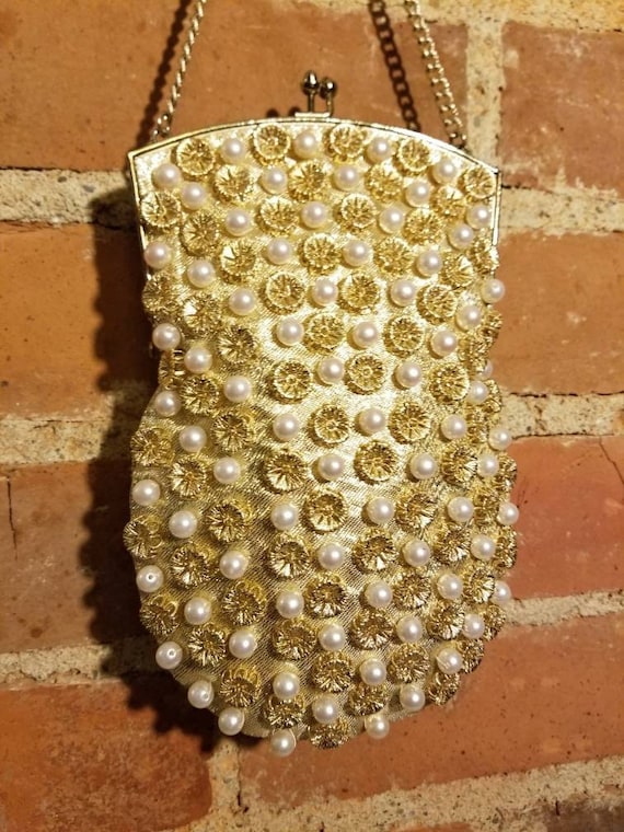 NOT FOR SALE // Metallic Gold Purse 50's Vintage J