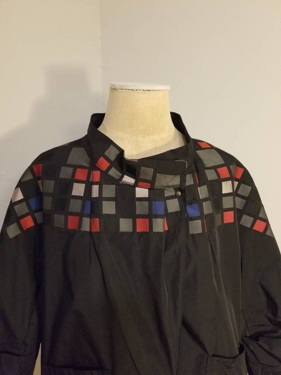 MOD BABETTE JACKET // Vintage 90's Black Gray Red… - image 7