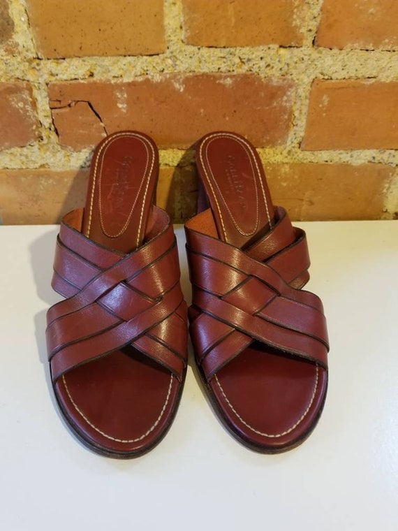 COLE HAAN HEELS // Vintage Oxblood Red Leather Wo… - image 2