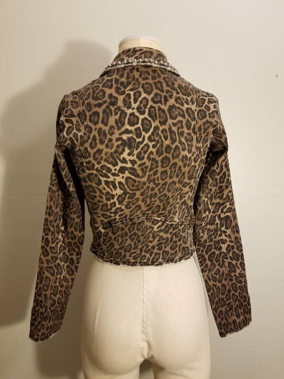 NOT FOR SALE // Cheetah Studded Jacket Animal Pri… - image 9