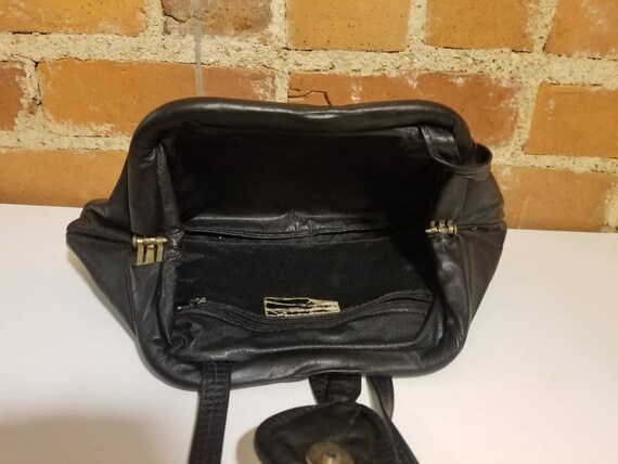 VINTAGE PATCHWORK CLUTCH // 80's Patchwork Leathe… - image 9