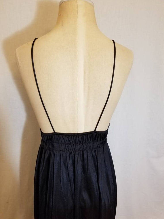 GILEAD BLACK SLIP // Vintage Lingerie 70's Sexy L… - image 8