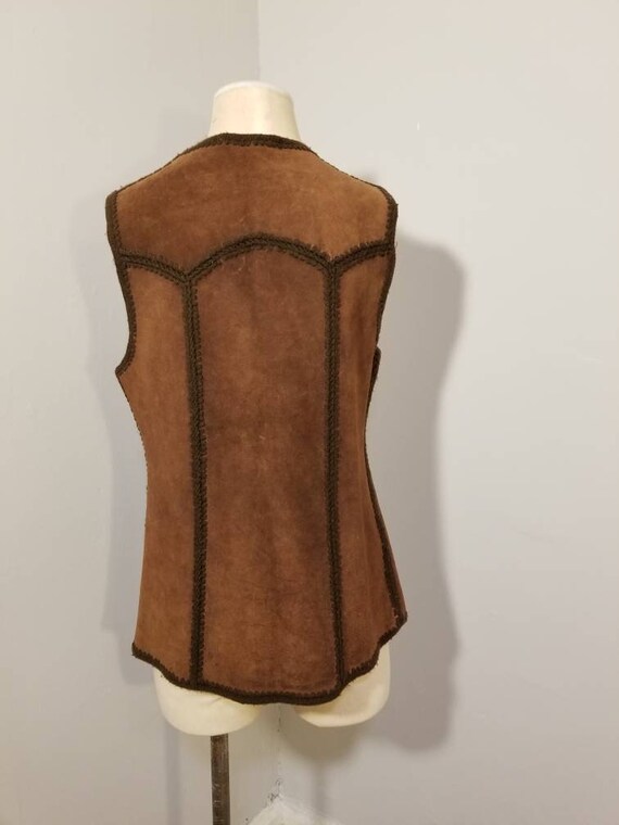 WOODSTOCK SUEDE VEST // Vintage 60's Suede Leathe… - image 7