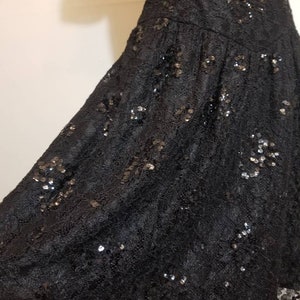 MORTON MYLES for the Warrens DRESS // 80's Little Black Dress Sequin