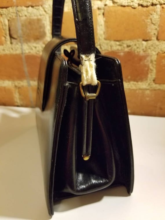 SUSAN GAIL ORIGINAL Purse 50's Vintage Black Leather … - Gem