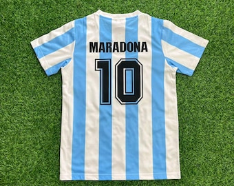 Diego Armando Maradona Argentina 1986 World Cup Winner Kit Jersey