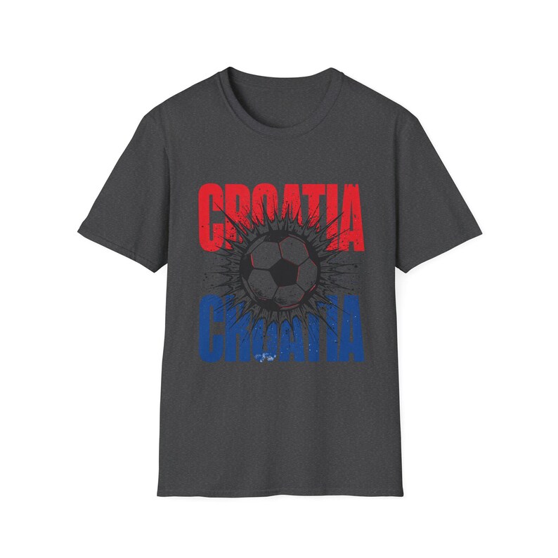 Camiseta de fútbol de Croacia / Camiseta para aficionados al fútbol / Camiseta con el nombre de Croacia / Regalo unisex para seguidores imagen 7