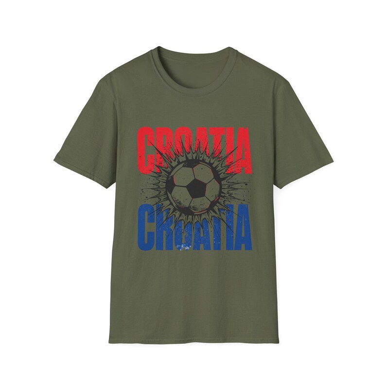 Camiseta de fútbol de Croacia / Camiseta para aficionados al fútbol / Camiseta con el nombre de Croacia / Regalo unisex para seguidores imagen 6