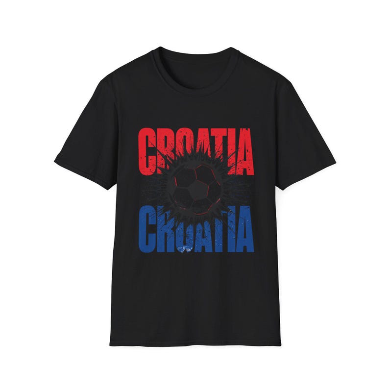 Camiseta de fútbol de Croacia / Camiseta para aficionados al fútbol / Camiseta con el nombre de Croacia / Regalo unisex para seguidores imagen 2