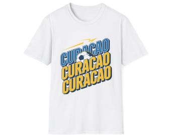 Camiseta de fútbol de Curazao / Camiseta para aficionados al fútbol / Ropa vibrante para seguidores