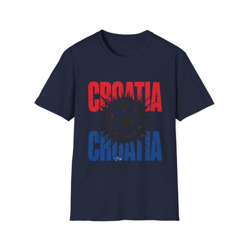 Camiseta de fútbol de Croacia / Camiseta para aficionados al fútbol / Camiseta con el nombre de Croacia / Regalo unisex para seguidores imagen 10