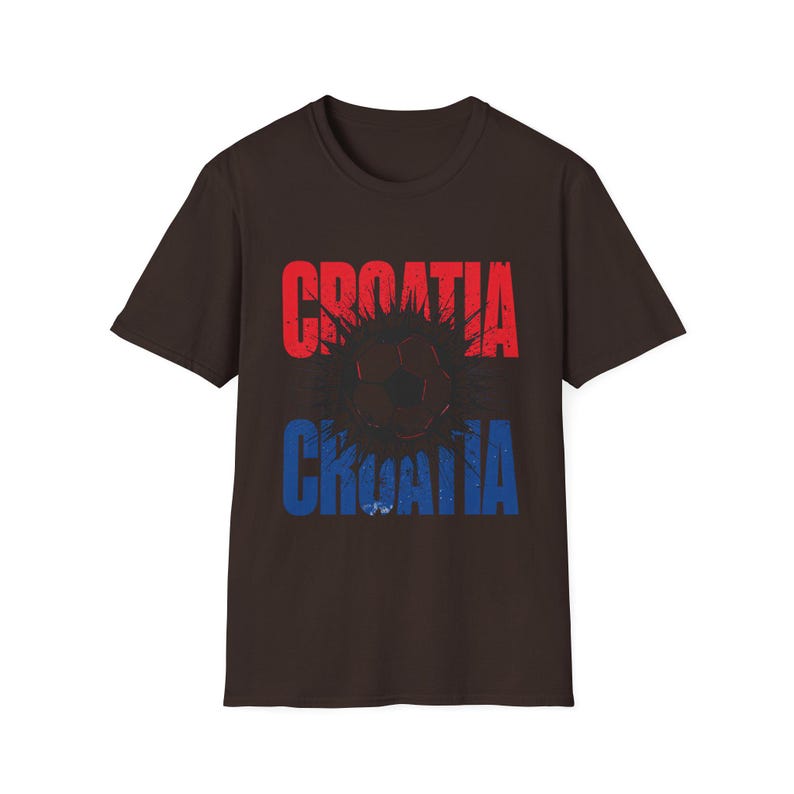 Camiseta de fútbol de Croacia / Camiseta para aficionados al fútbol / Camiseta con el nombre de Croacia / Regalo unisex para seguidores imagen 4