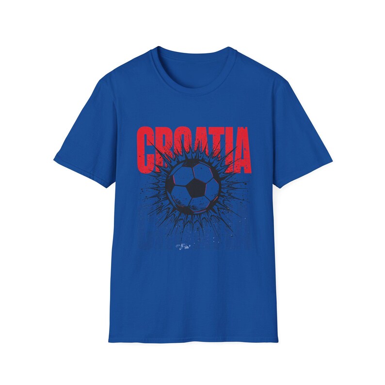 Camiseta de fútbol de Croacia / Camiseta para aficionados al fútbol / Camiseta con el nombre de Croacia / Regalo unisex para seguidores imagen 9