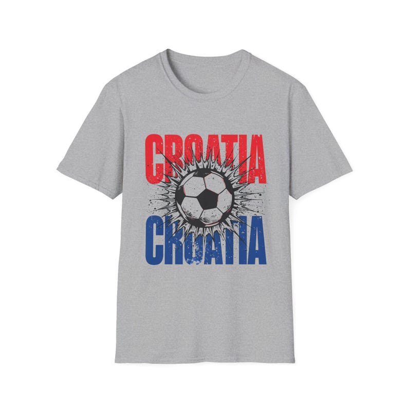 Camiseta de fútbol de Croacia / Camiseta para aficionados al fútbol / Camiseta con el nombre de Croacia / Regalo unisex para seguidores imagen 3
