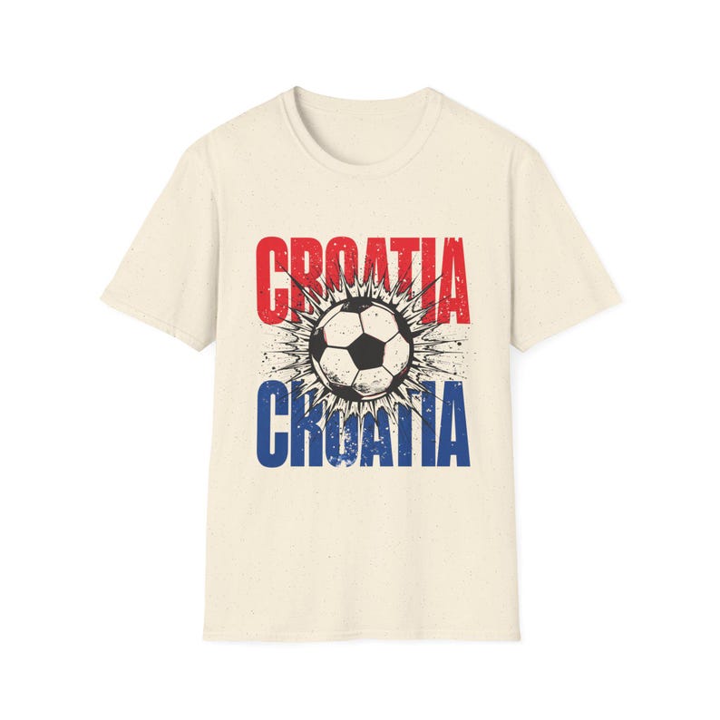 Camiseta de fútbol de Croacia / Camiseta para aficionados al fútbol / Camiseta con el nombre de Croacia / Regalo unisex para seguidores imagen 5
