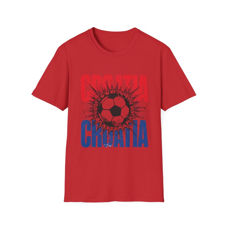 Camiseta de fútbol de Croacia / Camiseta para aficionados al fútbol / Camiseta con el nombre de Croacia / Regalo unisex para seguidores imagen 11
