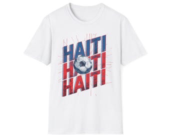Camiseta de fútbol de Haití / Camiseta para aficionados al fútbol / Ropa urbana para seguidores