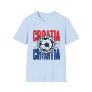 Camiseta de fútbol de Croacia / Camiseta para aficionados al fútbol / Camiseta con el nombre de Croacia / Regalo unisex para seguidores imagen 8
