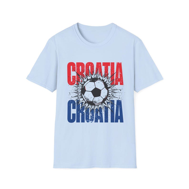 Camiseta de fútbol de Croacia / Camiseta para aficionados al fútbol / Camiseta con el nombre de Croacia / Regalo unisex para seguidores imagen 8