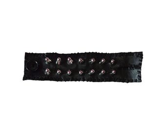 Silver Studded Bracelet Cuff