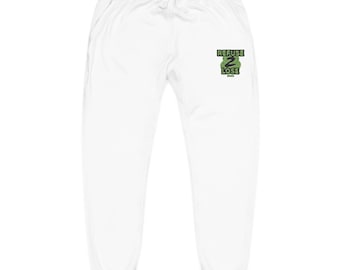 Refuse 2 Lose Sports Joggers | Embroidered Fleece Sweatpants | Athletic Lounge Pants | Unisex Joggers | Gym Sweatpants