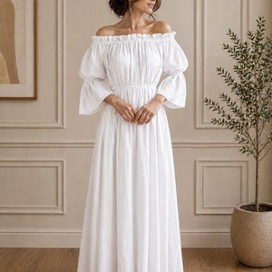 ivory milkmaid dress MILKMAID DRESS - MAXI (IVORY) | FM2U CLOTHING