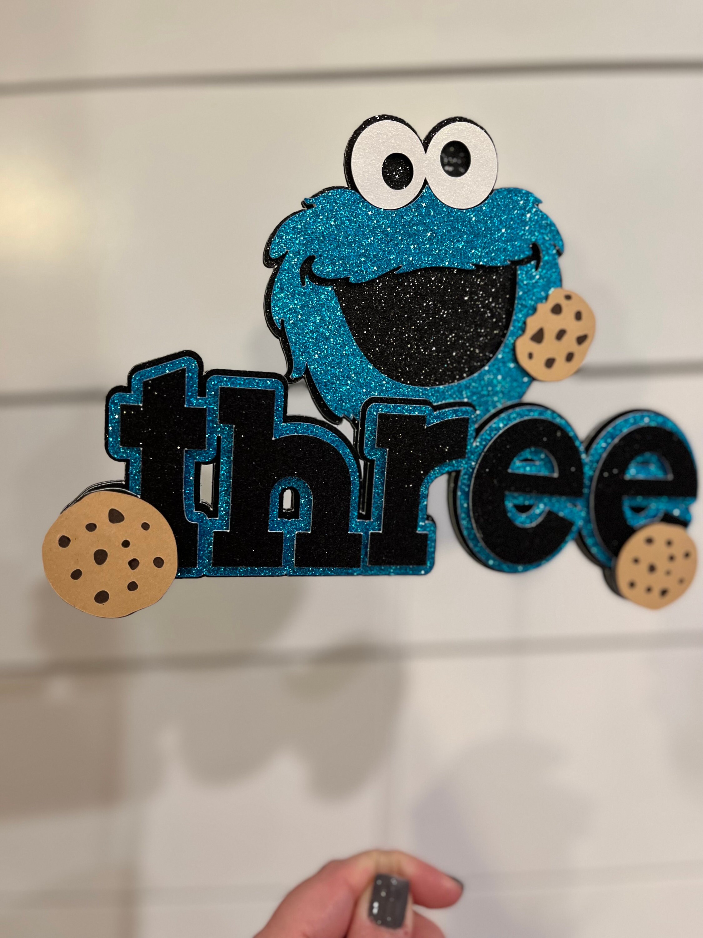 Cookie Monster Cake Topper - Etsy