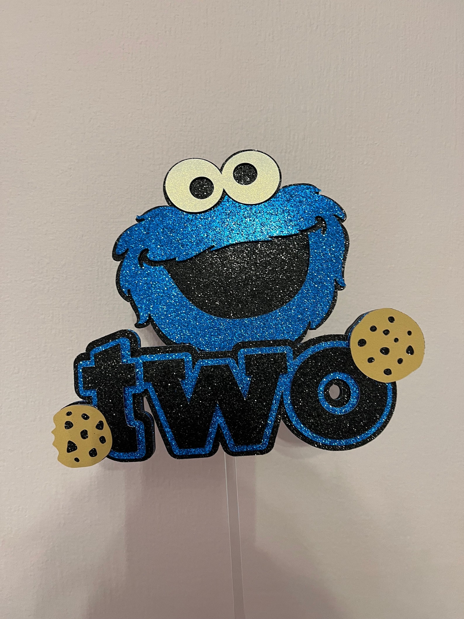 Cookie Monster Cake Topper - Etsy