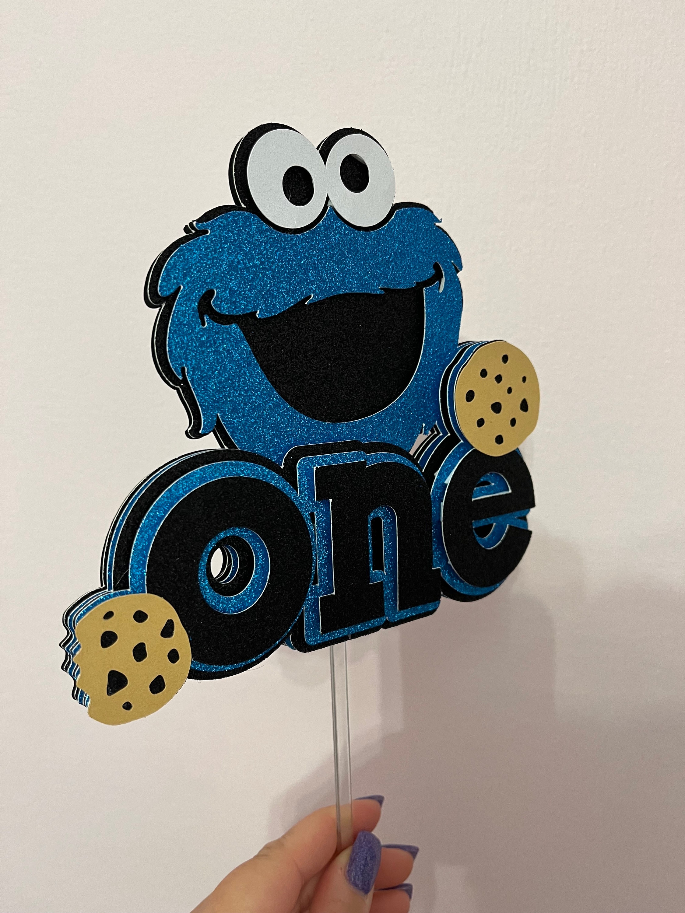 Cookie Monster Cake Topper - Etsy