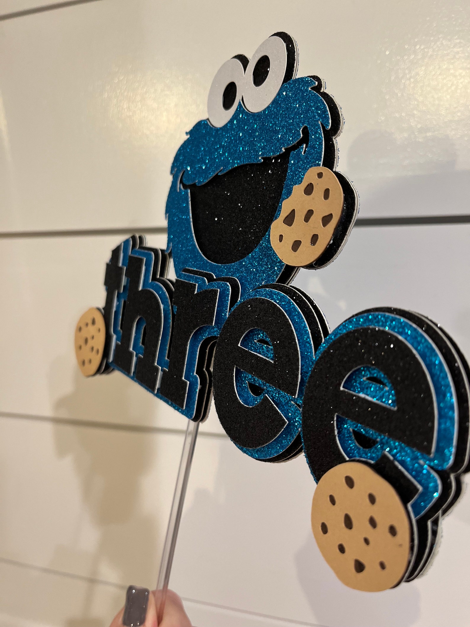 Cookie Monster Cake Topper - Etsy