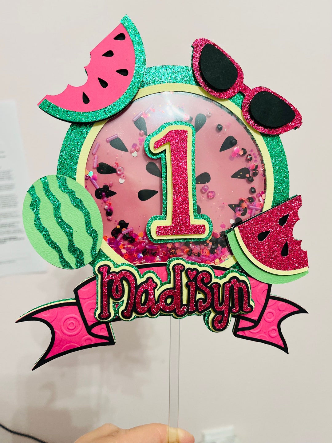 Watermelon Cake Topper Etsy